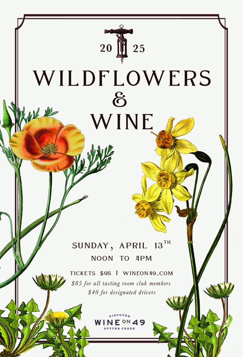 wildflowers and wine 2025 poster